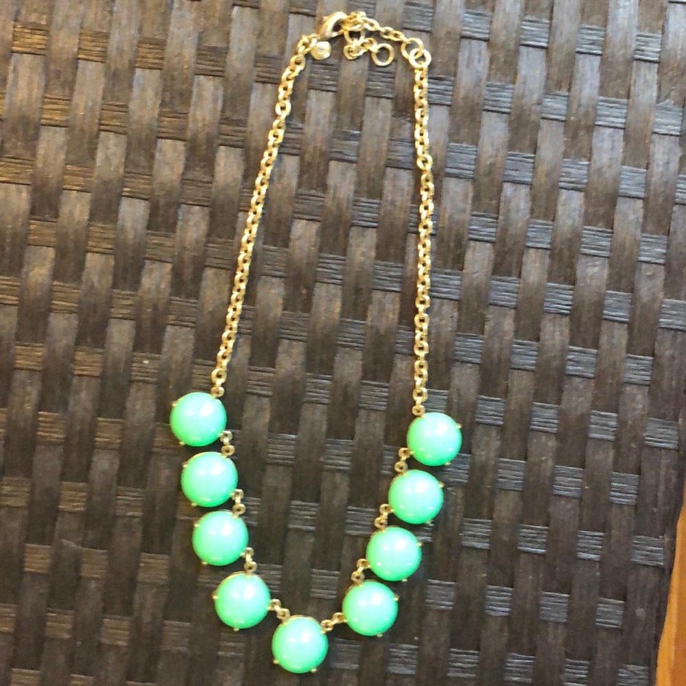 J Crew Statement Necklace Mint